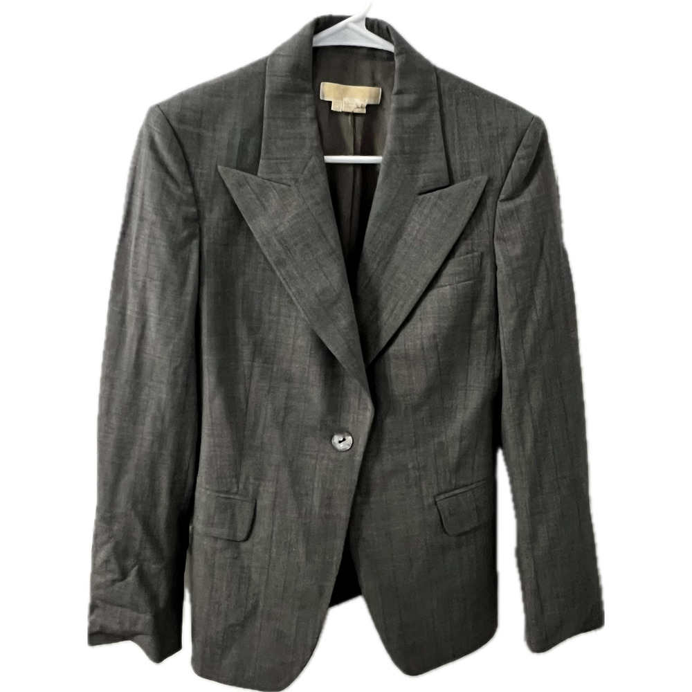Women's Michael Kors Made in Italy Gray Suit Coat Size 4